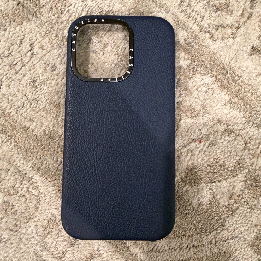 Casetify Navy Blue Phone Case 14 pro